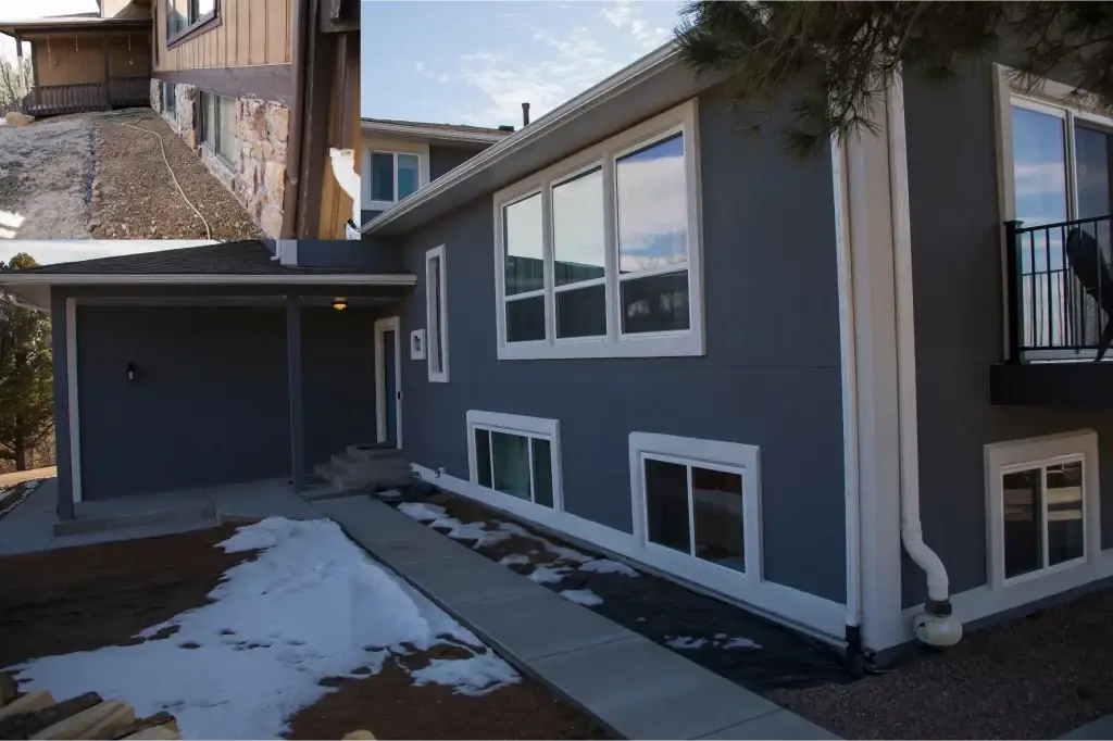 Stucco Over Siding Side by Side example 4